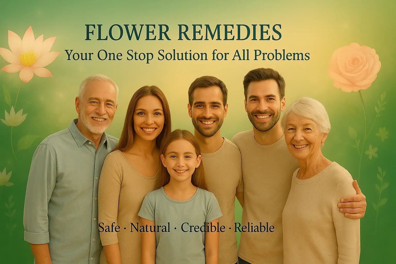 A family using flower remedies for everyday wellness